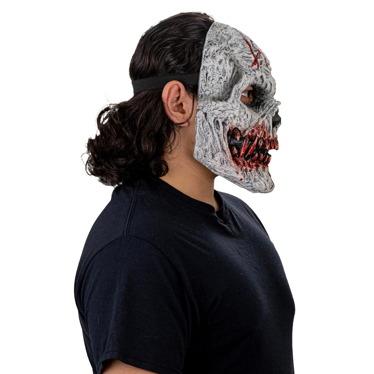 Ghoulish Productions Máscara De Látex Skull fangs gore Monster, Urban Mask Monstruo Creepy, Disfraz Aterrador para Halloween y Fiestas Temáticas, Cosplay Calavera, Diseño Artesanal Face Mask