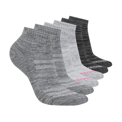 Skechers 6-pack Performance Quarter Crew Socks, & Cushioned Footbed Calcetines Mujer