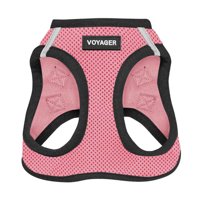 Best Pet Supplies Arnés Voyager Step-In Air para Perro, Todo Clima - XS (Chest: 13 - 14.5") - 1 base rosa.
