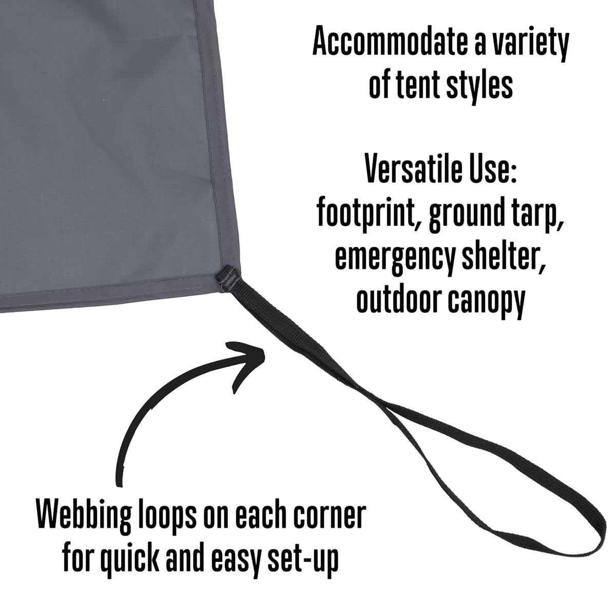 ALPS Mountaineering Huella de la Tienda (Varios tamaños)