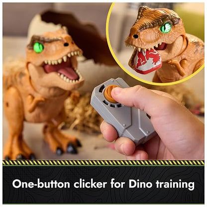 Primal Hatch Jurassic World, Juguete de Huevo y Dinosaurio Interactivo, eclosiona el Huevo y Entrena al bebé Dinosaurio con más de 100 Sonido, Juguetes para niños y niñas a Partir de 5 años