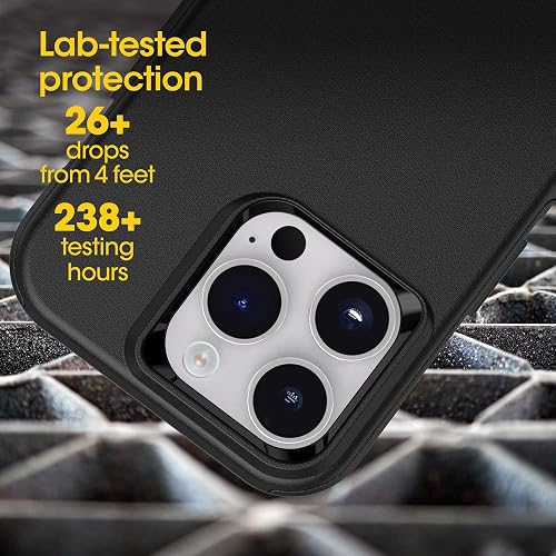 OtterBox COMMUTER SERIES para iPhone 14 Pro (ONLY) - NEGRO | Funda delgada y protectora para iPhone, de doble capa, absorción de impactos