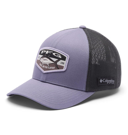 Columbia PFG Patch Mesh Ball Cap Tapa Unisex Adulto - G - Luna nueva - gran insignia atún