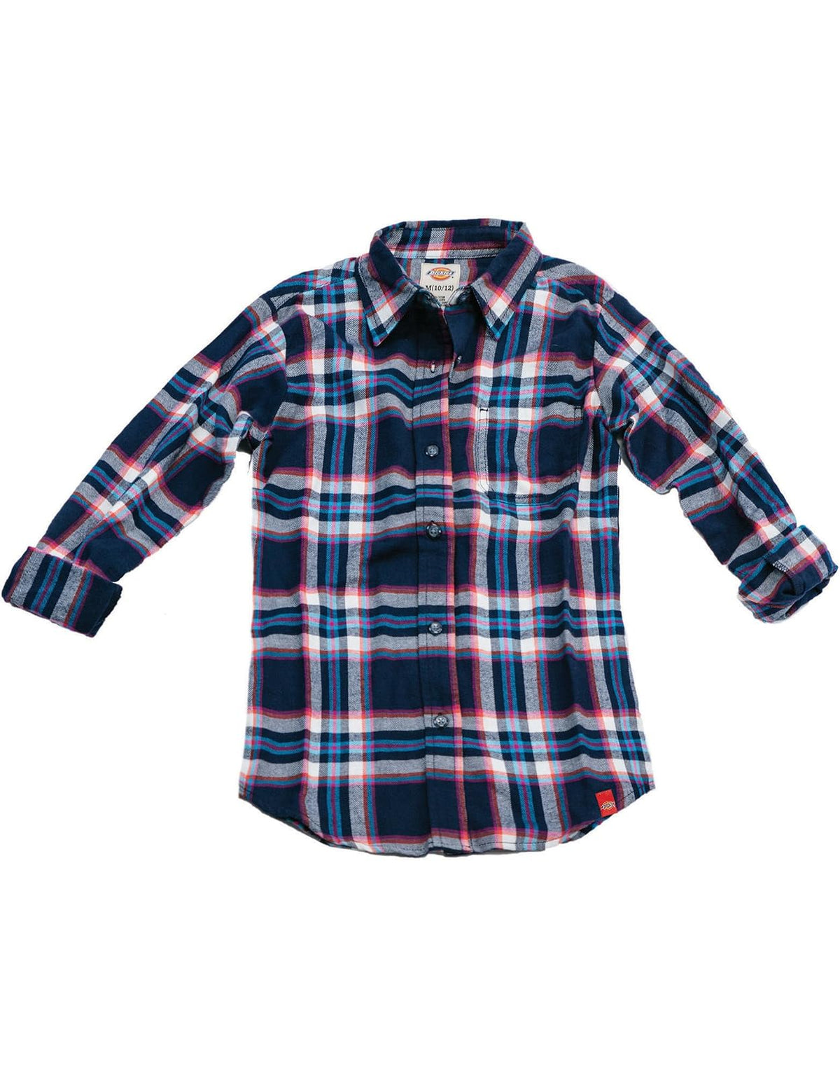 Dickies Camisa de Franela de Manga Larga para niñas Grandes
