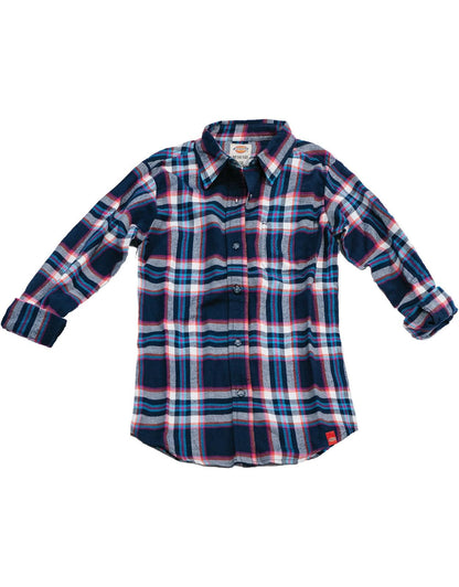Dickies Camisa de Franela de Manga Larga para niñas Grandes