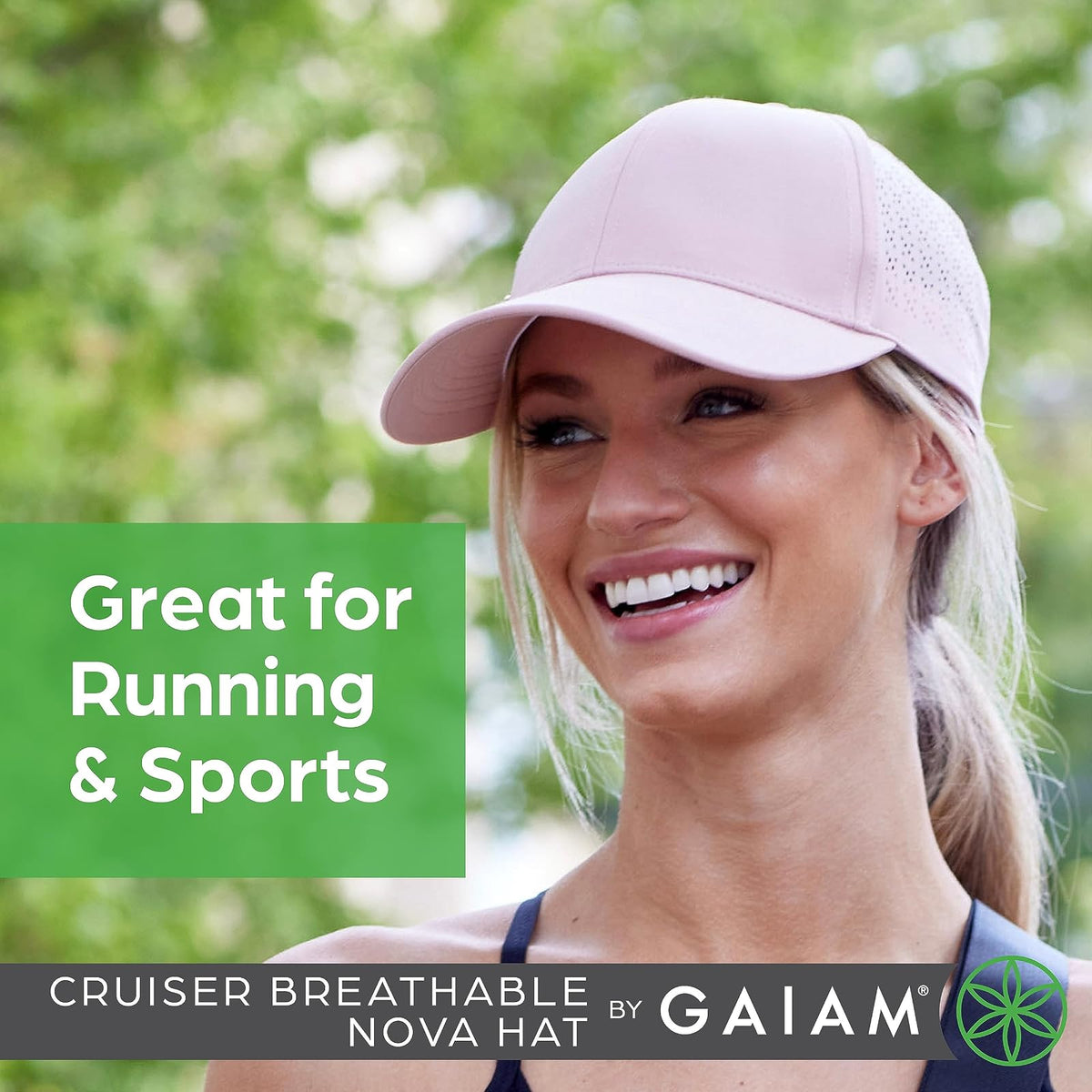 gaiam Hat - Cruiser Nova Cruiser - Gorro Nova Transpirable, Color Negro Mujer