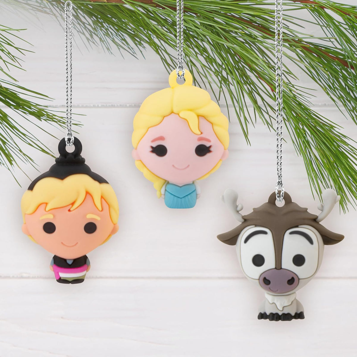 Hallmark - Mini Adornos de Navidad de Frozen de Disney, irrompibles, Juego de 6 Unidades, Regalos para Fans de Disney