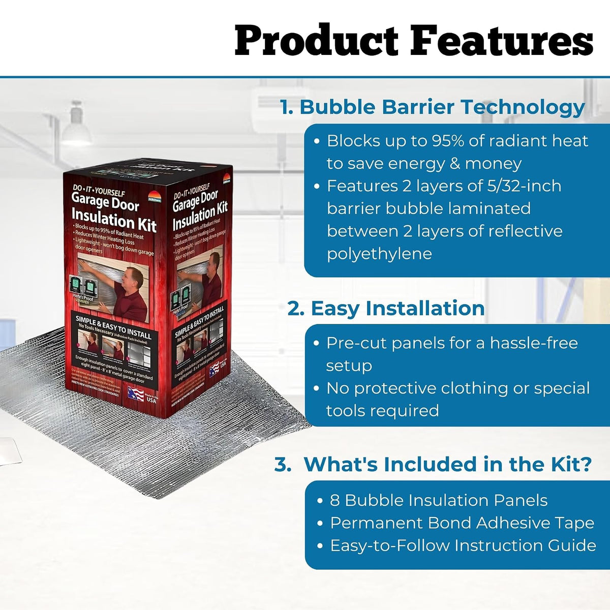 Reach Barrier 3009 Garage Door Insulation Kit