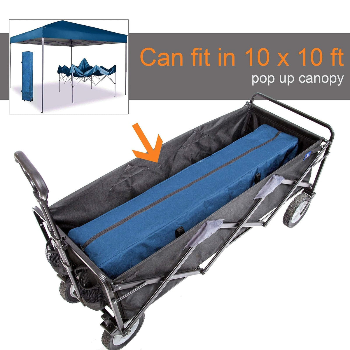 MacSports WTCX-100 Mac Sports - Bolsa y Almacenamiento de Carro extendido, Largo, Negro