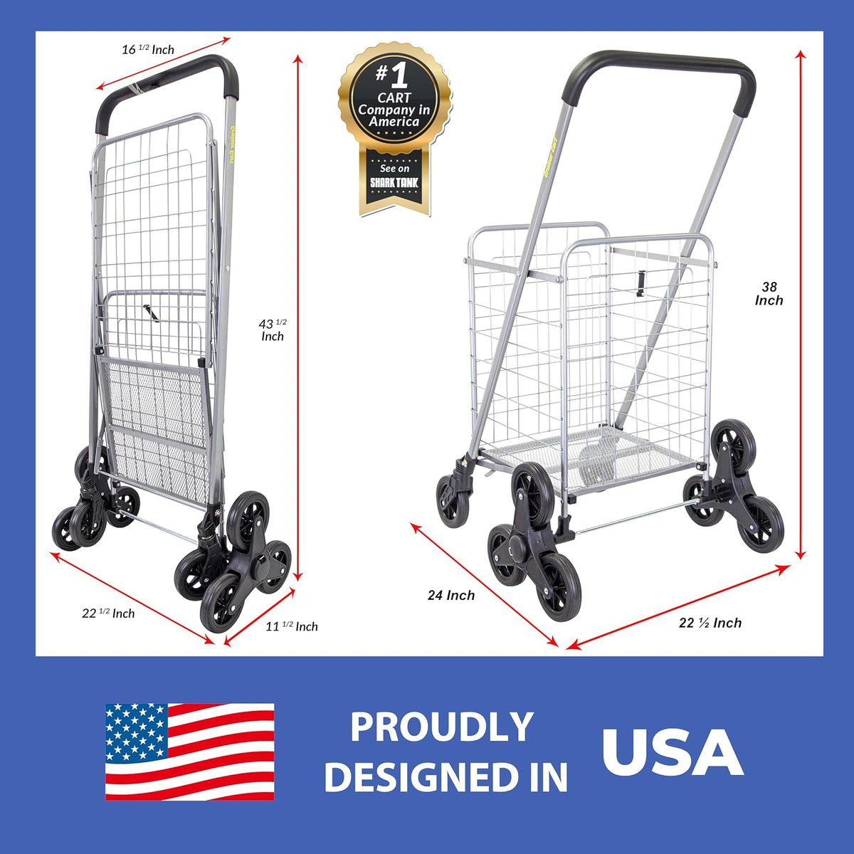 dbest Products - Cesta Plegable para Ropa Sucia con Ruedas, Plegable, compacta, Ligera, Color Plateado