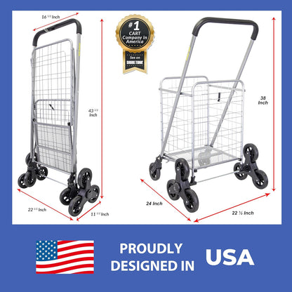 dbest Products - Cesta Plegable para Ropa Sucia con Ruedas, Plegable, compacta, Ligera, Color Plateado