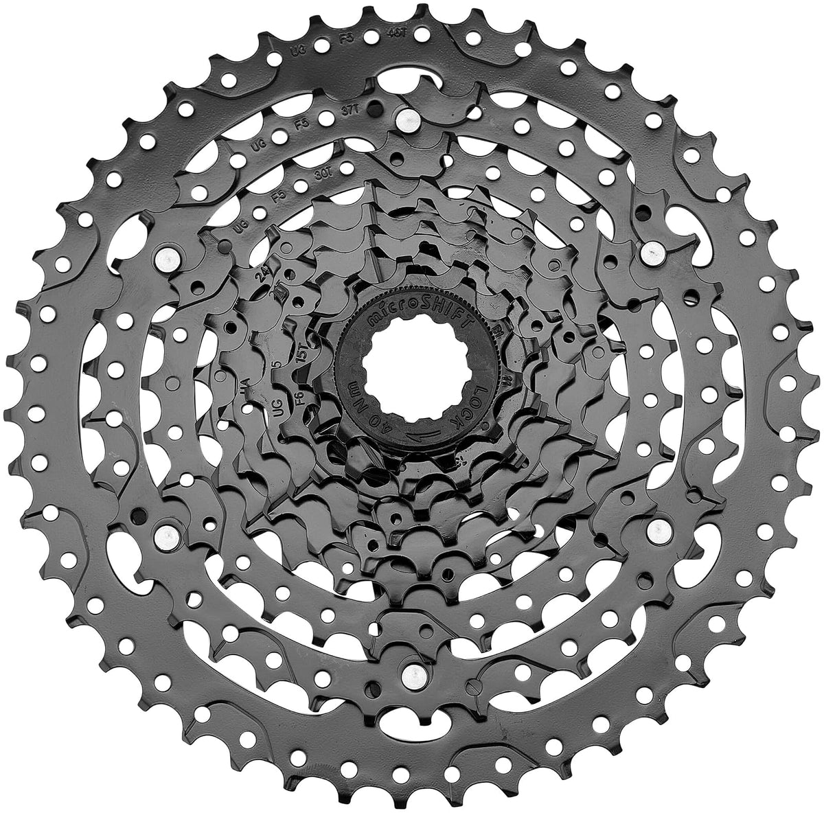 MICROSHIFT Cassette de Piñones MTB CS-H093 9 Velocidades 11-46T Negro