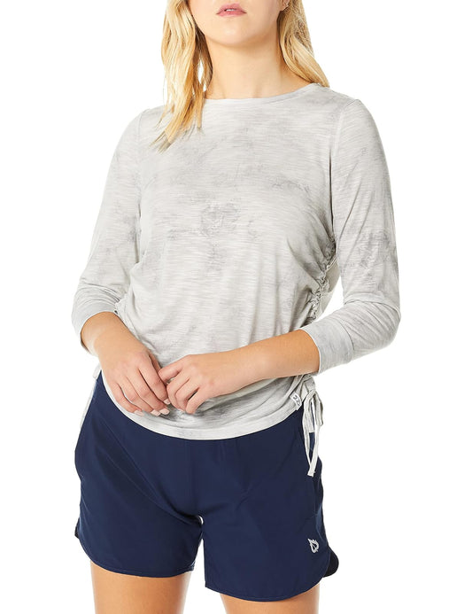Marc New York Performance Camiseta de Manga 3/4 con Estampado Tie Dye para Mujer