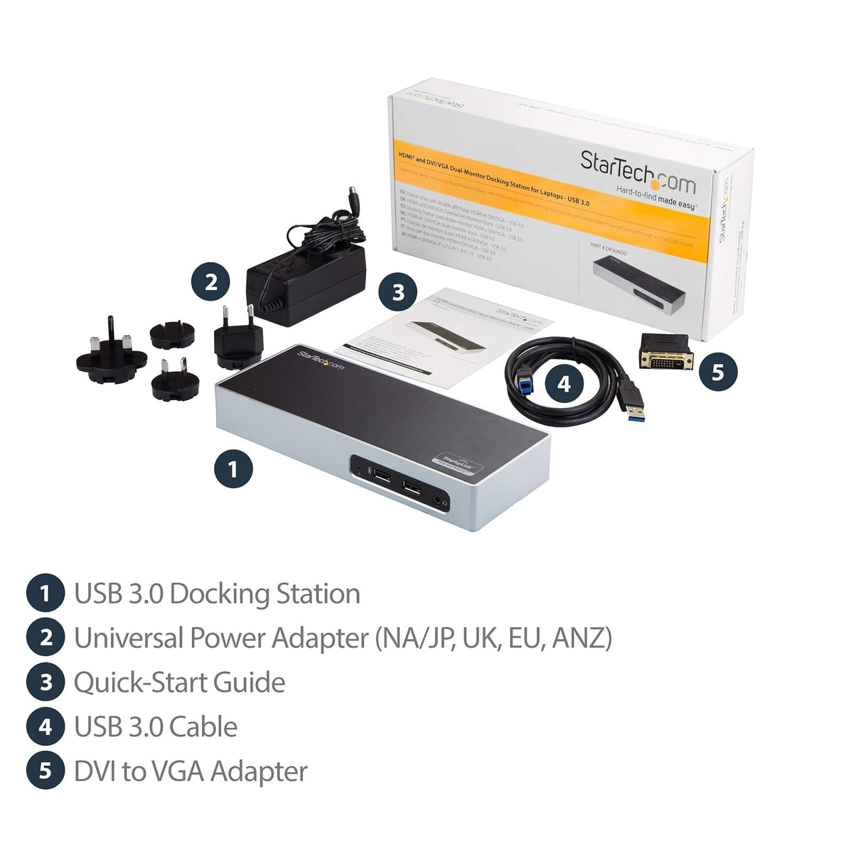 Startech DK30ADD Tarjeta y Periféricos Adicionales