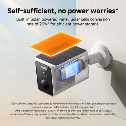 Xiaomi Solar Outdoor Camera BW400 Pro Set | Cámara de Seguridad Exterior con Panel Solar | Visión Nocturna, IP66, Detección de Movimiento y Audio Bidireccional