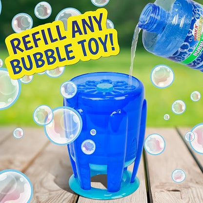 Sunny Days Entertainment - Recambio de solución de burbujas con varita de 64 onzas, no tóxica (1/2 galón), repuesto para botella de fácil agarre para máquina de burbujas, varitas de burbujas, juguetes