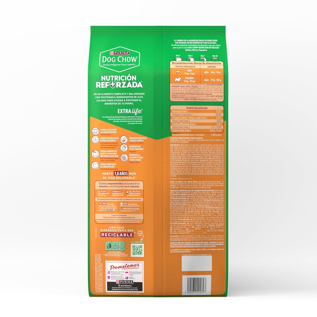 Dog Chow Purina 7501072202697 Comida para Perros Adulto Raza Pequeña, 4 KG