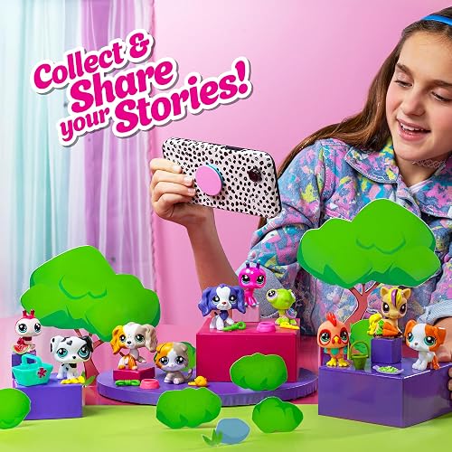Littlest Pet Shop – Paquete SPA de Mascotas – Juego de Figuras coleccionables y Grooming para niñas – 3 Mascotas con Accesorios