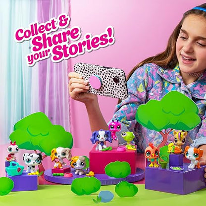 Littlest Pet Shop – Paquete SPA de Mascotas – Juego de Figuras coleccionables y Grooming para niñas – 3 Mascotas con Accesorios
