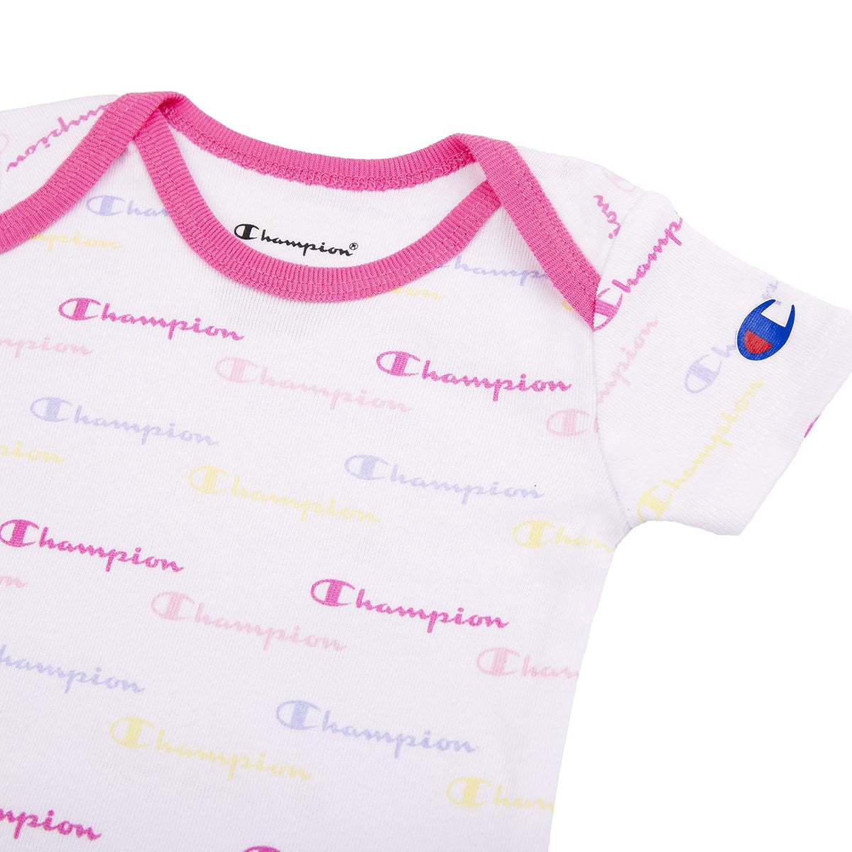 Champion Champion Traje unisex para bebé, 3 unidades y 5 unidades, manga corta o manga larga, en varios colores, talla 0-6 m Conjunto de playeras para bebés y niños pequeñosbebé-niñas