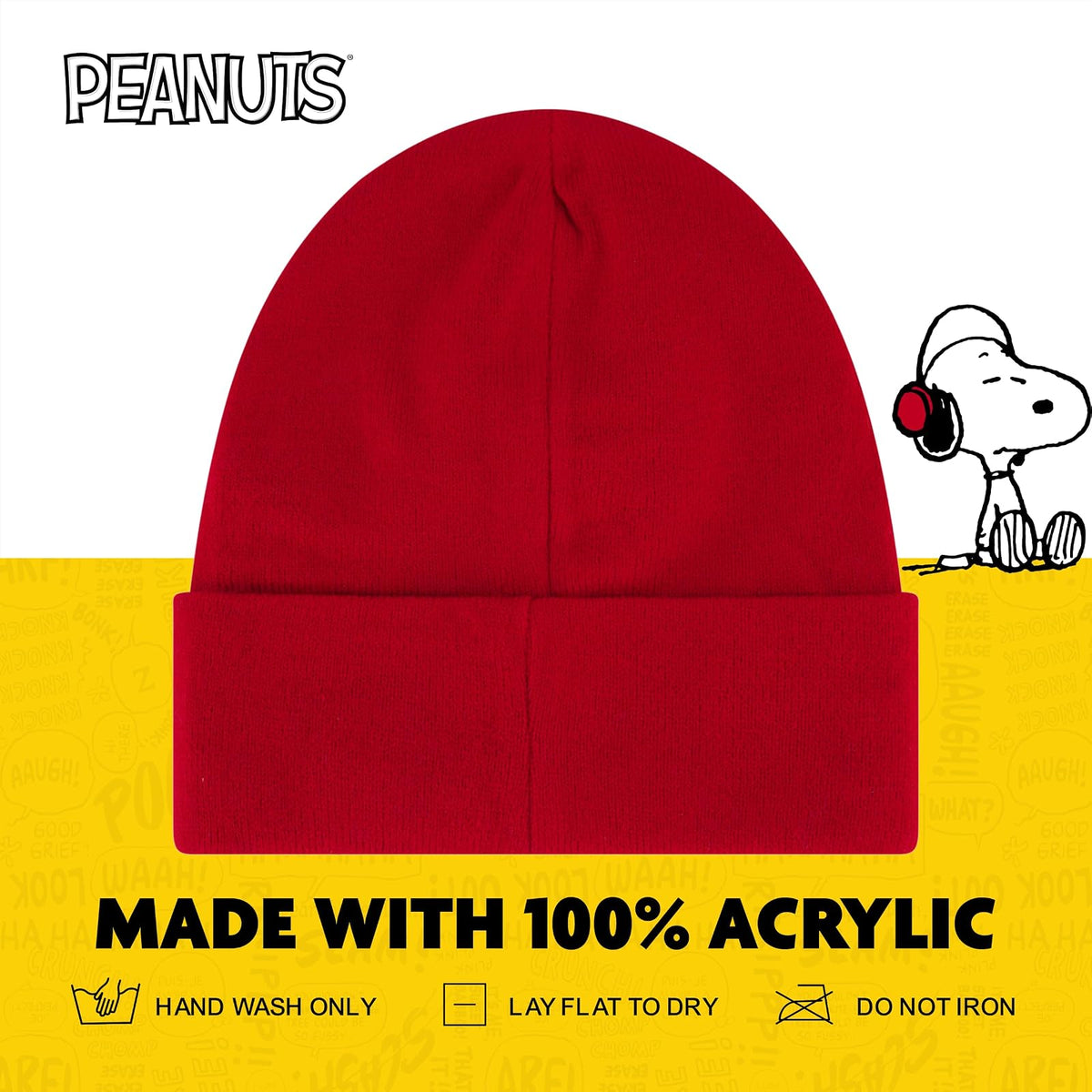 Concept One - Gorro de Invierno para Mujer, diseño de Peanuts Snoopy