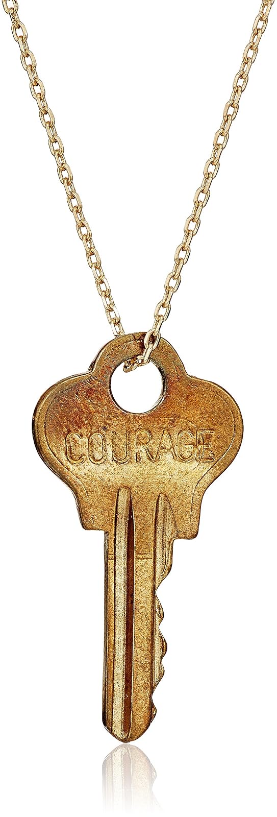 The Giving Keys Dainty Necklace Gold Courage