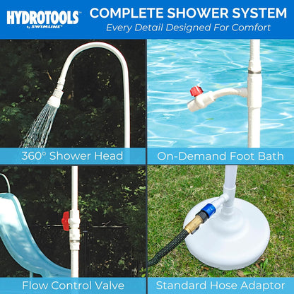 Swimline Solstice by International Leisure Products Hydro Tools 89031 Ducha Junto a la Piscina, Color Blanco