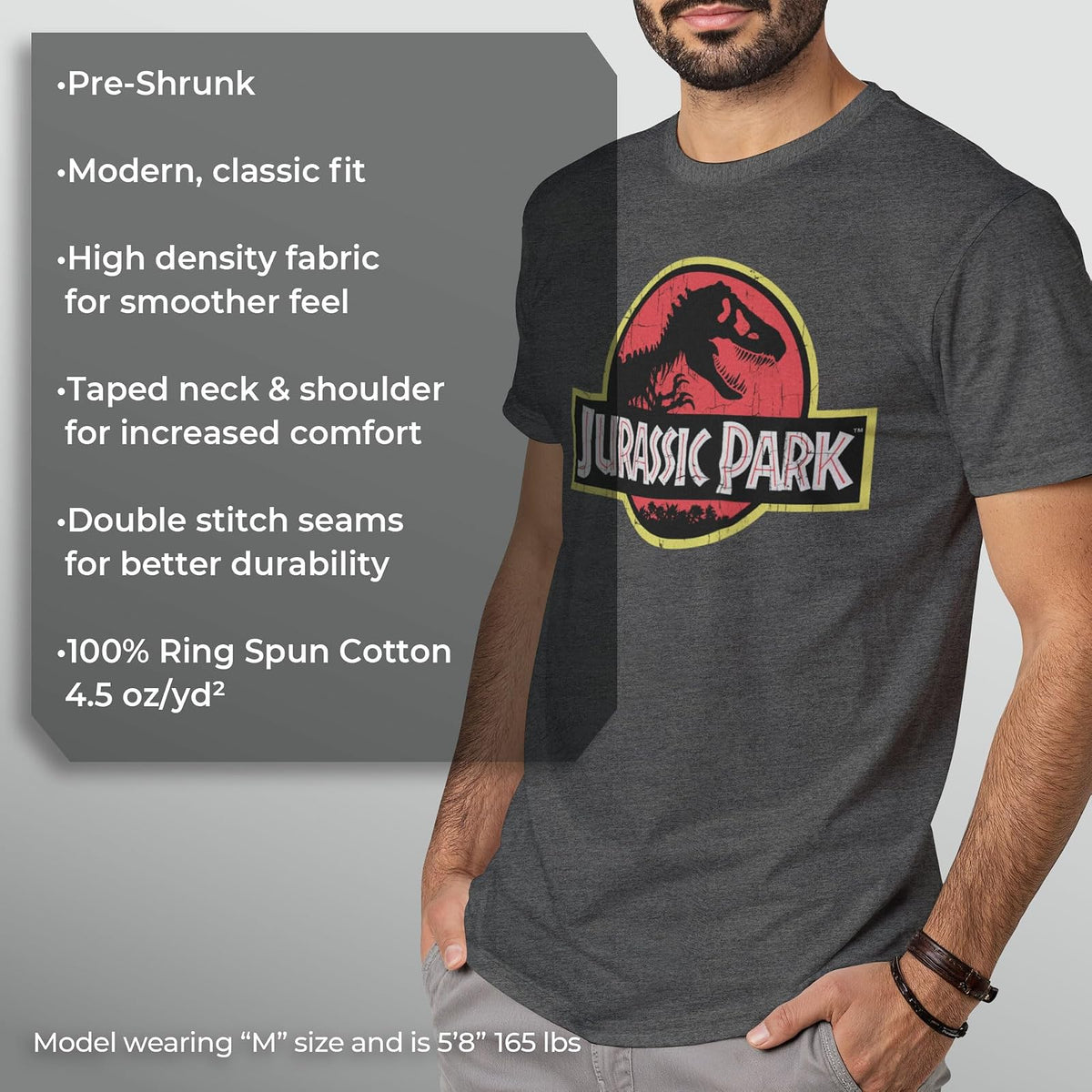 Jurassic Park - Playera clásica con Logotipo de película para Hombre