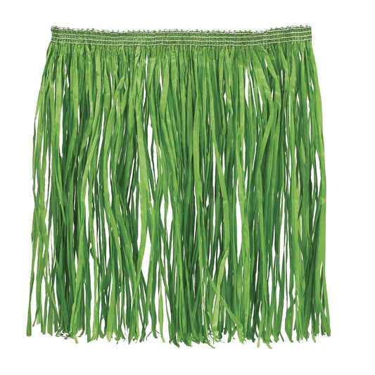 Beistle 54581-G Adult Mini Hula Skirt for Halloween Party, 36-Inch Width by 16-Inch Length, Green