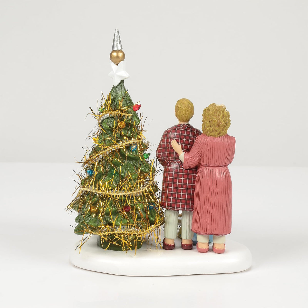 Department 56 A Christmas Story Village Accessories The Family Abre Sus Regalos Figura iluminada, 4.32 Pulgadas, Multicolor
