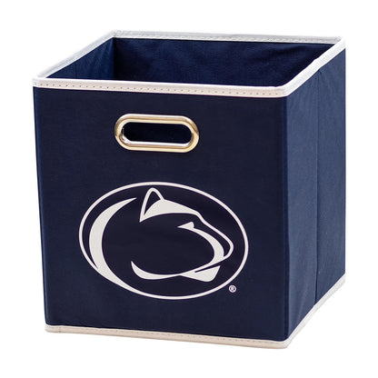 Franklin Sports NCAA College Team - Cubos de Almacenamiento de Tela Hechos para Adaptarse a organizadores de contenedores de Almacenamiento (11 x 10.5 x 10.5) - Penn State Nittany Lions