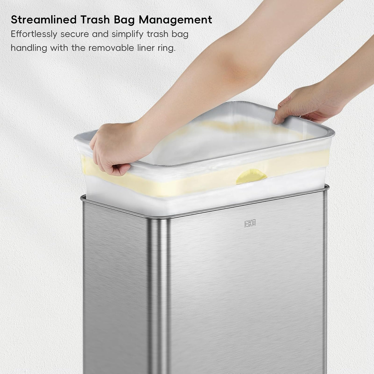 EKO Mirage X Bote de Basura para Cocina 80 L con Sensor