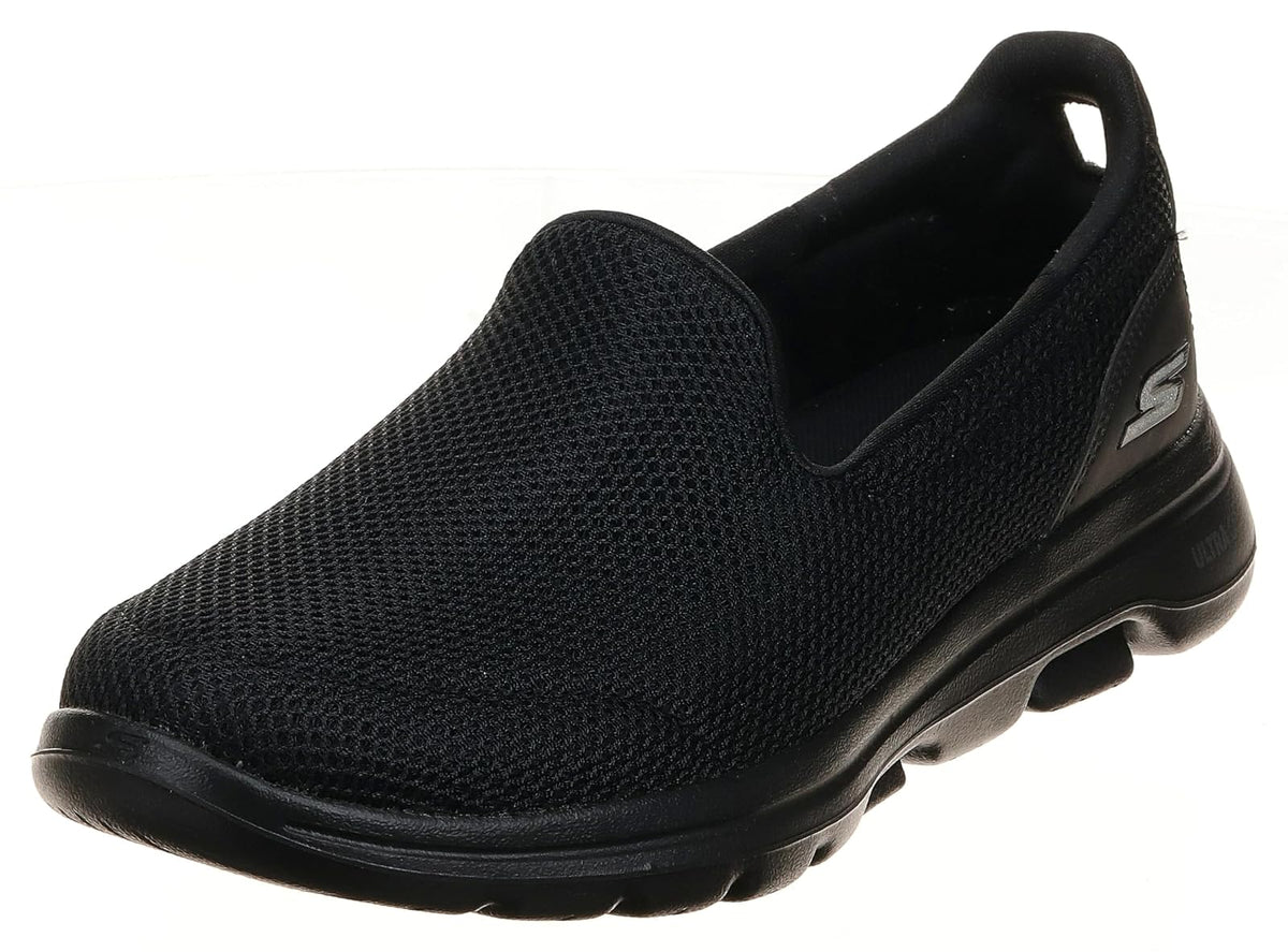 Skechers Go Walk 5 Tenis para Caminar Mujer Azul Marino - 22.0 cm - Negro mate - rosa intenso - blanco