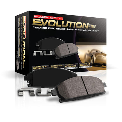 Power Stop Z16 Evolution Pastillas de Freno de Cerámica Traseras para Infiniti y Nissan - Pastillas de freno de cerámica + hardware