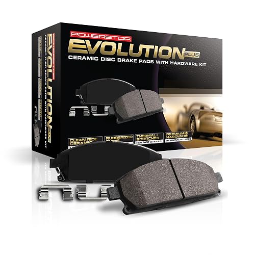 PowerStop Z17 - Pastillas de freno de cerámica de repuesto delanteras 17 | Toyota Tacoma, Toyota 4Runner, pastillas de freno de cerámica Tundra + accesorios de instalación