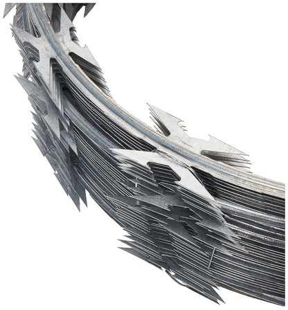 Surtek CO88 Concertina de seguridad punta tipo anzuelo, 8 puntas, 8 m, 5.3 kg