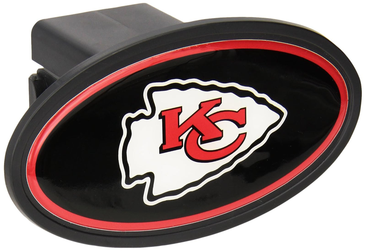 NFL Kansas City Chiefs Plastic Logo Hitch Cover, Class III