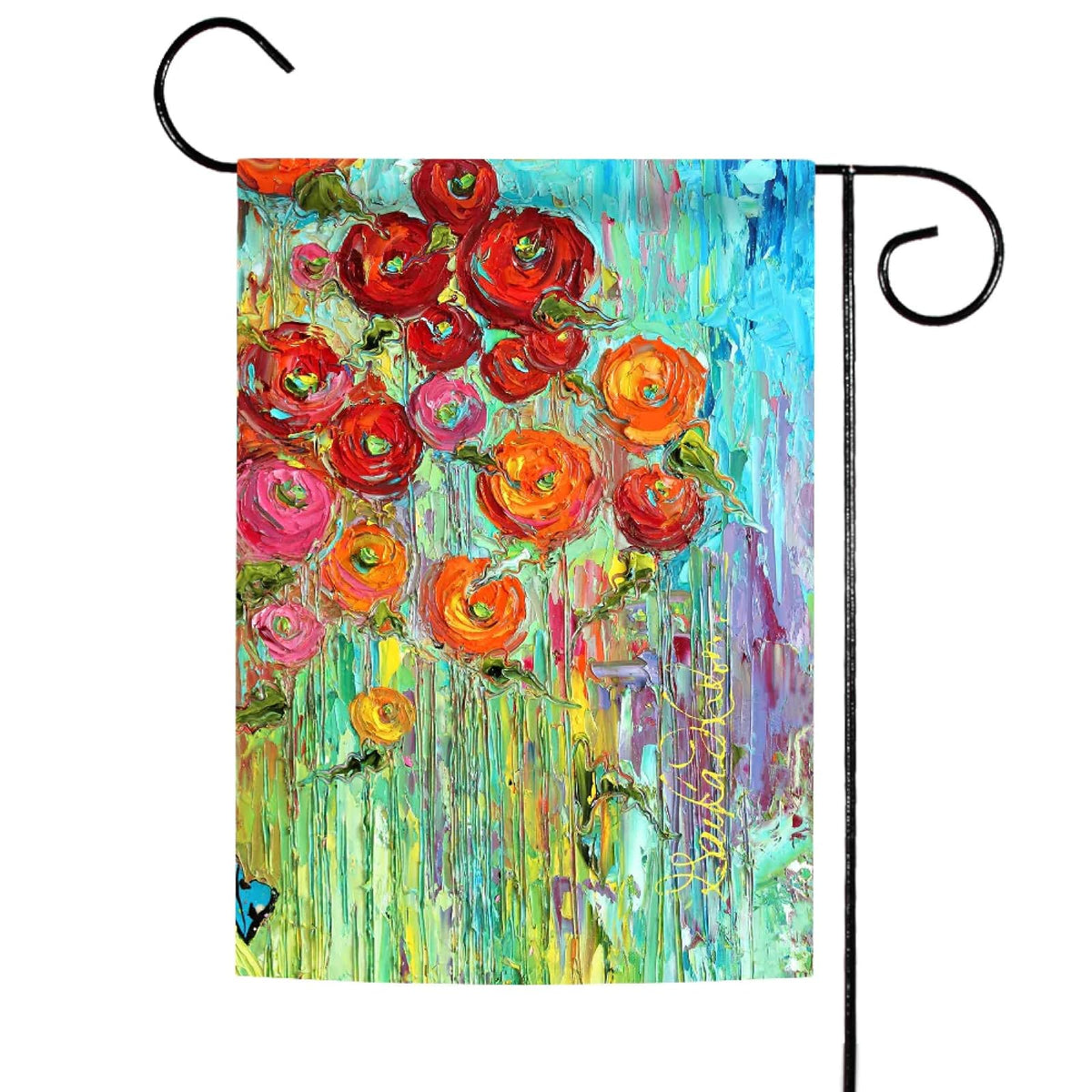 Toland Home Garden 119533 Fabulous Flowers - Bandera Decorativa para jardín (31,8 x 45,7 cm)