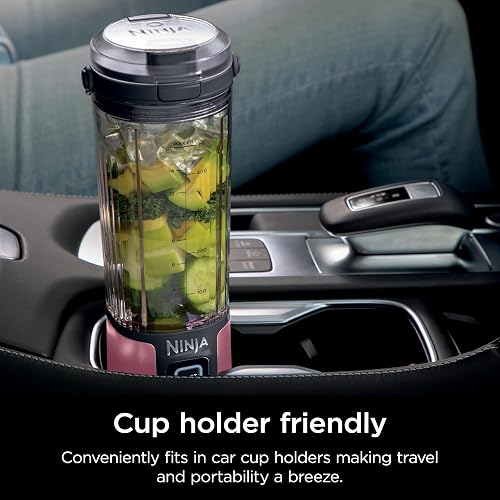 Ninja Blast - Batidora portátil, sin cable, 18 onzas Ninja Blast - Batidora personal para batidos y smoothies, sin BPA, tapa a prueba de fugas y boquilla para beber, recargable con USB-C, apto para