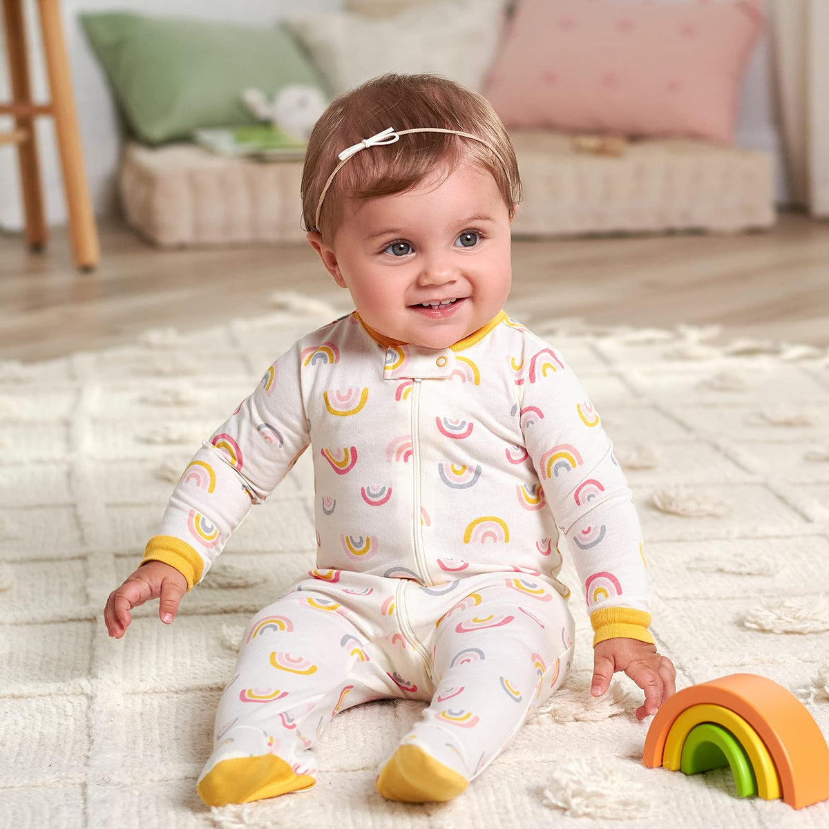 Gerber 4 Pack Sleep 'N Play Footie Dormidores para bebés y niños pequeños bebés niñas