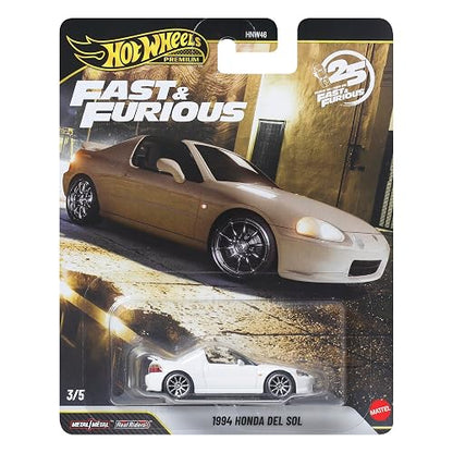 Hot Wheels Collector Vehículo de Colección Auto Rápidos y Furiosos Honda del Sol 3+