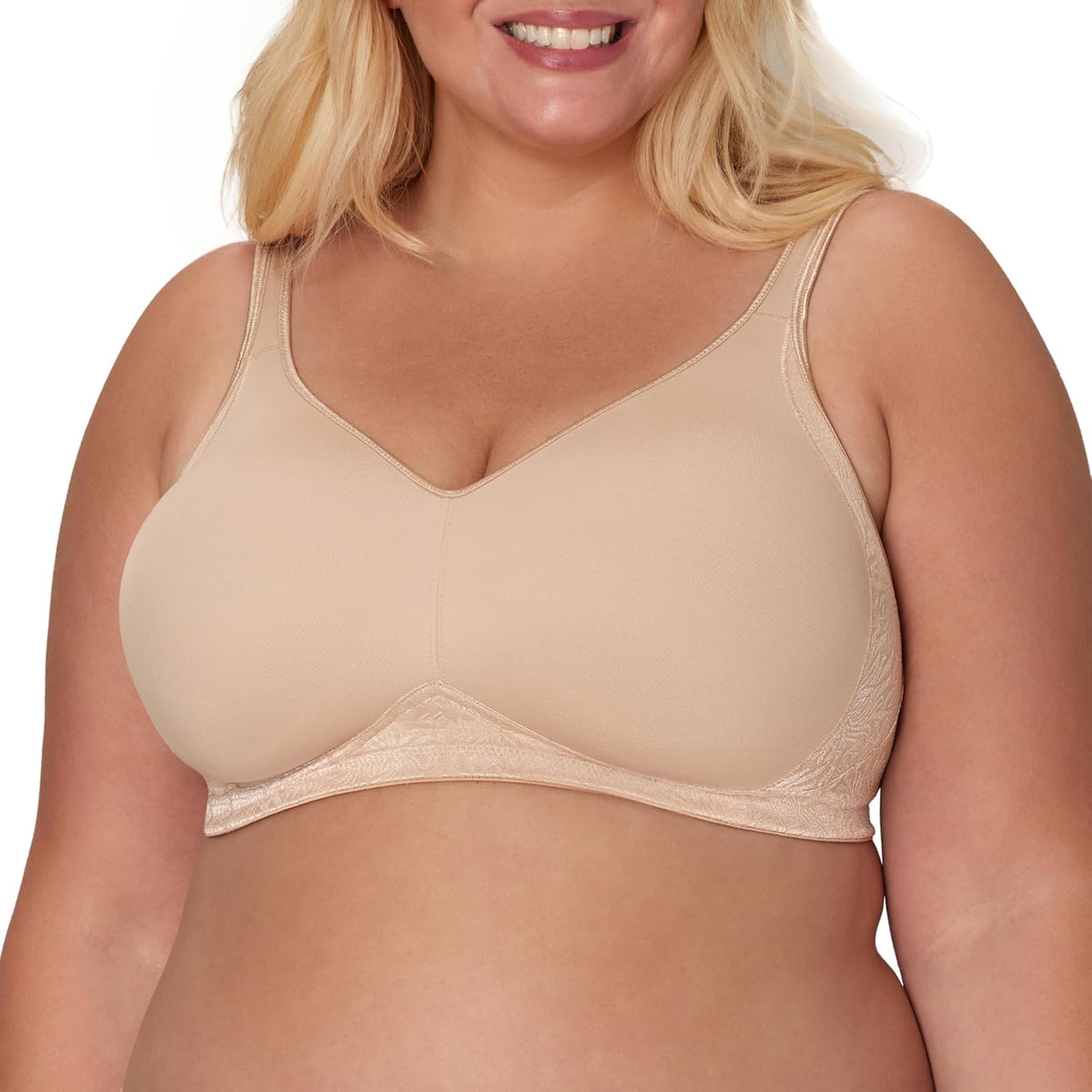Playtex Brasier de Cobertura Completa sin Costuras 18 Horas Mujer - 1 Pack - Nude - 36B