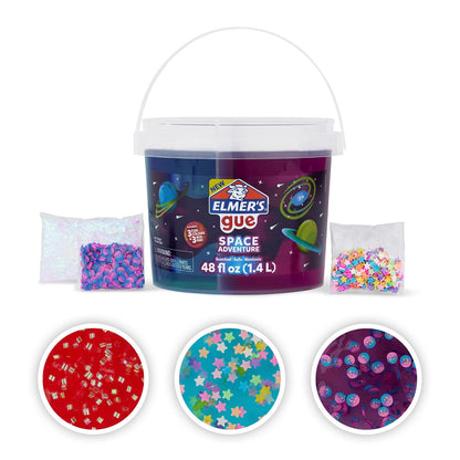 Elmer's Cubeta de Slime Prefabricado con Complementos - Aventura espacial