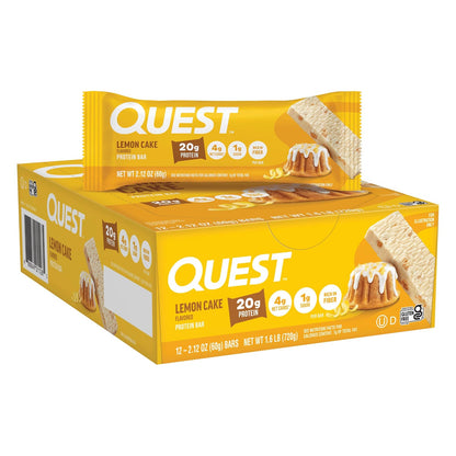 Quest Nutrition QuestBar Barra de Proteína Caja con 12 Piezas - Lemon Pie