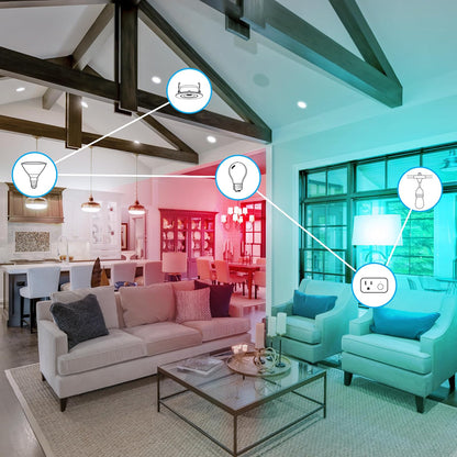 Feit Electric Smart ST21 - foco de luz eléctrica, equivalente a 60 W, regulable, filamento espiral, estilo Edison WiFi habilitado, funciona con Alexa/Google Home, millones de colores, vida útil de