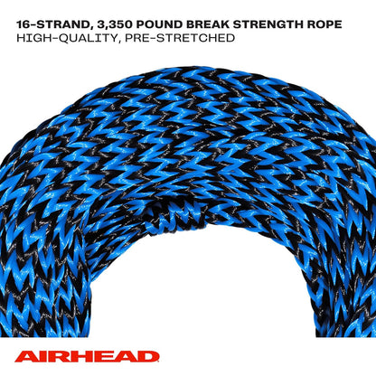 Airhead Tow Rope for 1-6 Rider Towable Tubes, 1 Section, Multiple Sizes Available