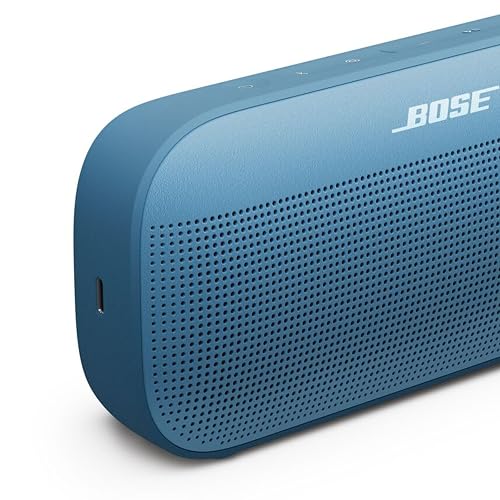 Bose Altavoz Bluetooth portátil SoundLink Flex (2.ª Gen.) Altavoz para Exteriores portátil con Sonido de Alta fidelidad, hasta 12 Horas de duración de la batería, a Prueba de Agua y Polvo, Color Azul