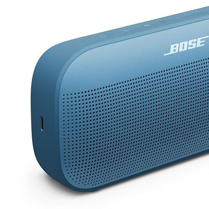 Bose Altavoz Bluetooth portátil SoundLink Flex (2.ª Gen.) Altavoz para Exteriores portátil con Sonido de Alta fidelidad, hasta 12 Horas de duración de la batería, a Prueba de Agua y Polvo, Color Azul