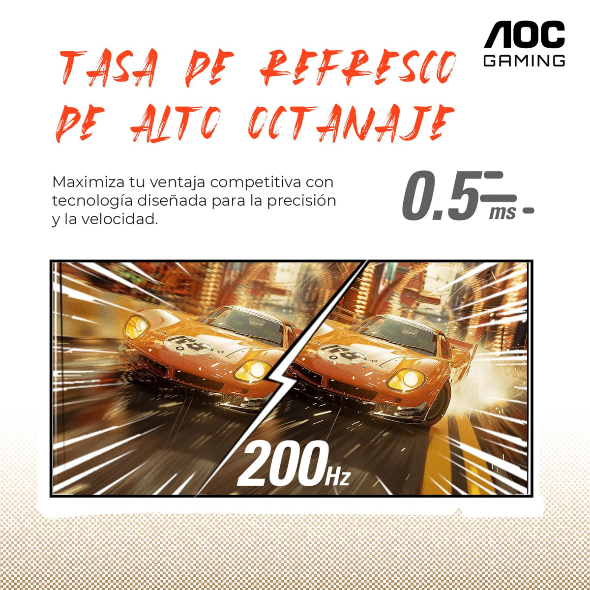 AOC Monitor Curvo Gamer de 27 Pulgadas 1500R, C27G4H2, FHD, 200Hz, 0.3ms, HDMI 2.0, Display Port, Altura Ajustable Compatible con Xbox, PS5, SW1 y SW2.