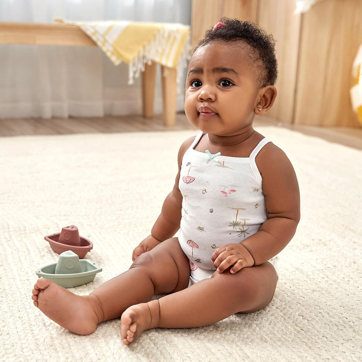 Gerber Multi-pack Sleeveless Onesies Bodysuit Body sin mangasBebé-Niñas